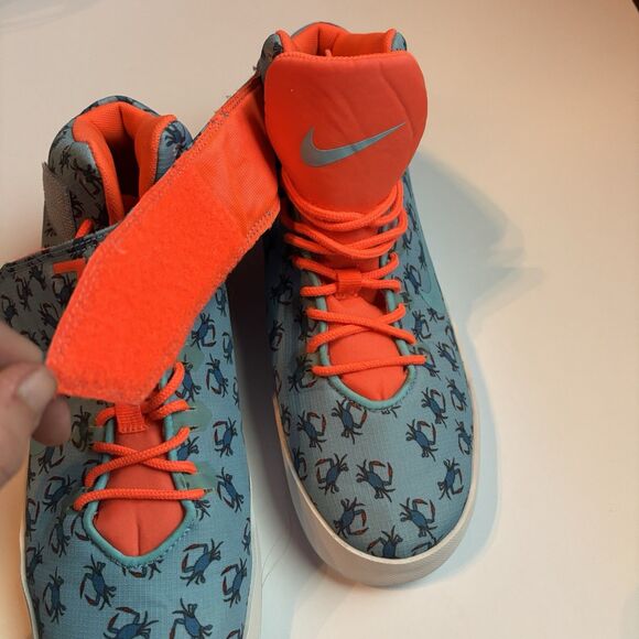 Nike KD Kevin Durant Vulc Blue Crabs Mid/High Top Basketball Shoes Size 6 Youth - Picture 2 of 11